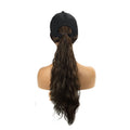 Wig Ladies Wig  Integrated Hat Corn Perm